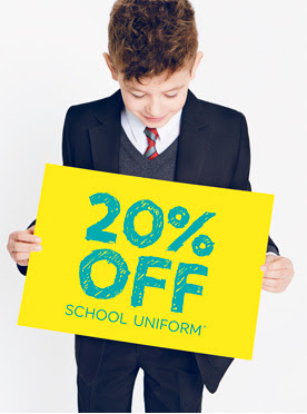 20% off school uniform