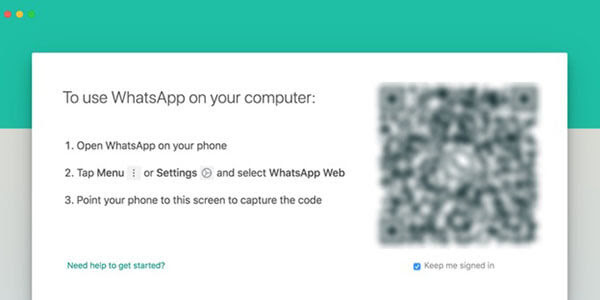  scanner le code qr de whatsapp