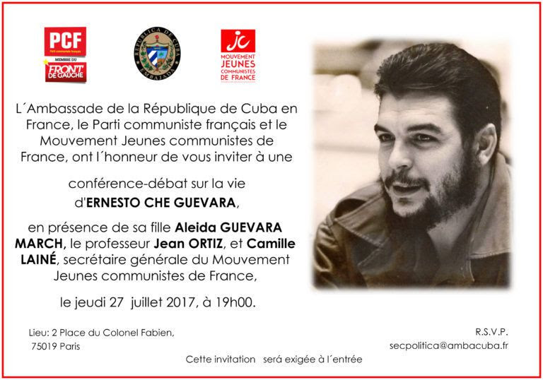 Conférence-Débat sur la vie du CHE : jeudi 27 juillet 2017 de 18 h à 21h à Paris (siège du PCF)