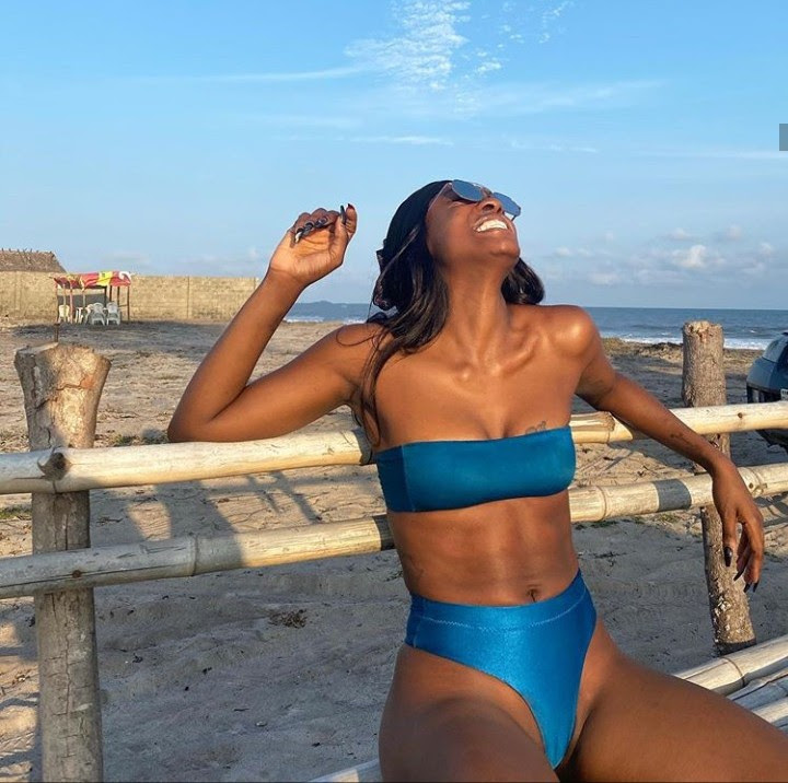 Beverly Osu flaunts her curves in skimpy bikini