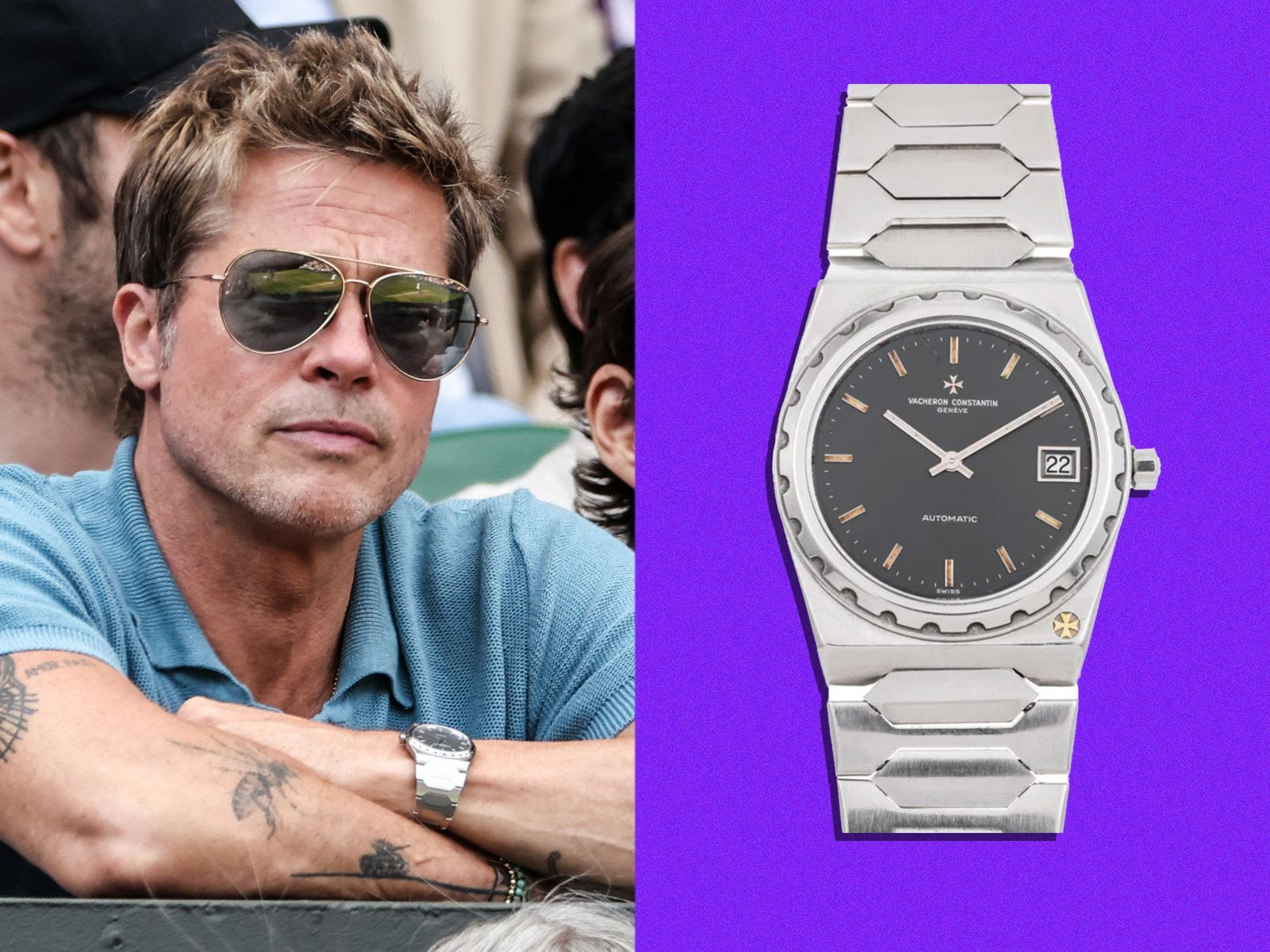Brad Pitt en la final del torneo Wimbledon 2023