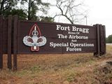 This Jan. 4, 2020, file photo shows a sign for at Fort Bragg, N.C. (AP Photo/Chris Seward, File)