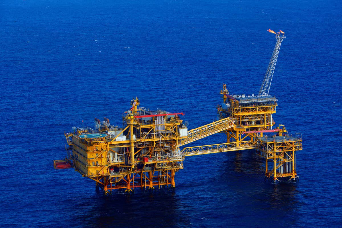 BHP TT’s offshore facility in the Angostura Field – Block 2 (c). Photo courtesy BHP