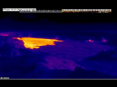 1/02/2016 -- Volcano watch -- Hawaii's Kilauea Lava Lake Rising -- Large flow at Pu'u O'o Caldera  Hqdefault
