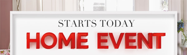 Starts today : Home event