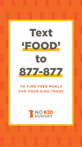 No Kid Hungry texting hotline