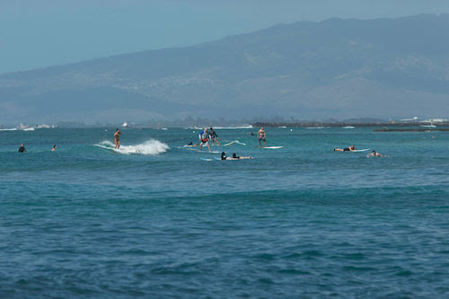 Surfing in Waikīkī.