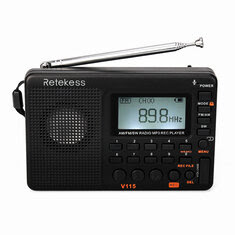 Retekess FM AM SW Radio Bass Sound MP3 Player