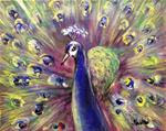 Peacock painting - Posted on Thursday, February 26, 2015 by Sonia von Walter