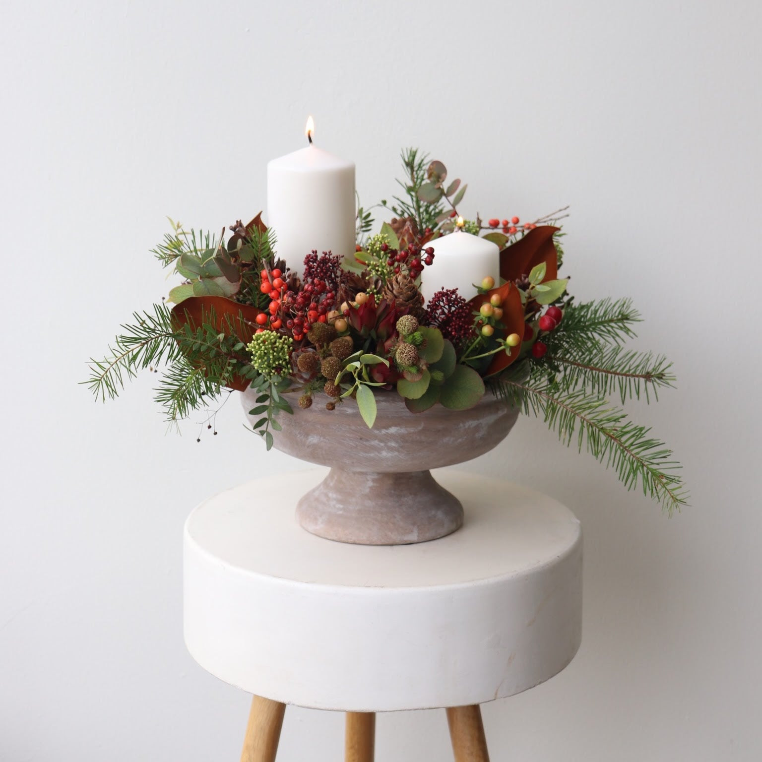 Scandanavian Candle Arrangement