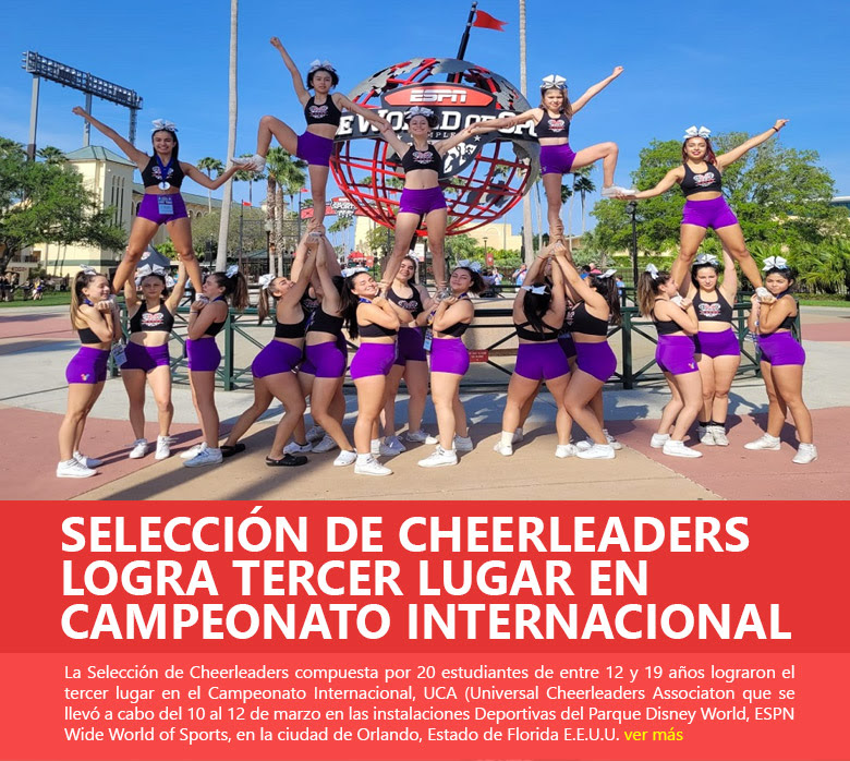 Selección de Cheerleaders logra tercer lugar en campeonato internacional