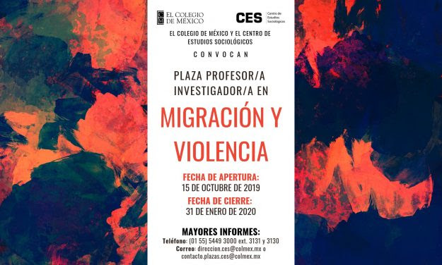 Plaza de profesor en migración y violencia