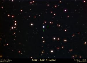 La estrella KIC 8462852