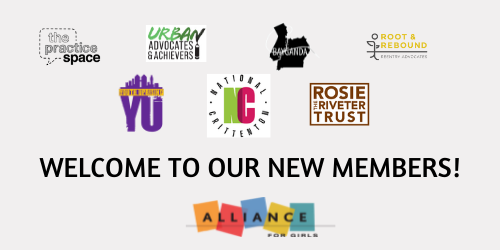 Graphic that says WELCOME TO OUR NEW MEMBERS! with 7 other logos