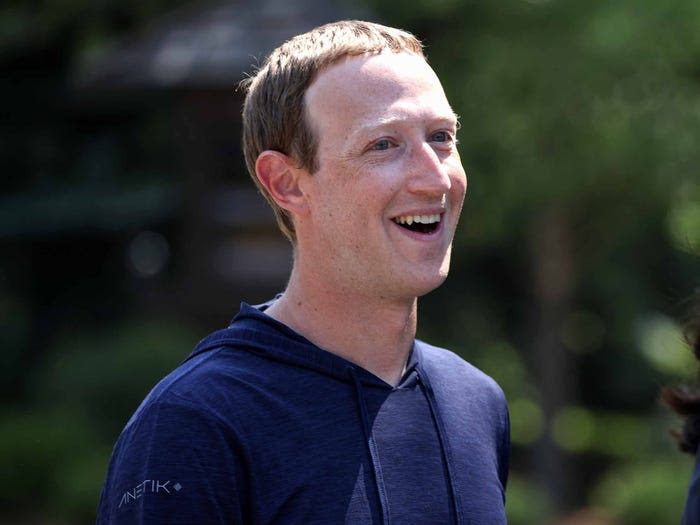 A photo of Mark Zuckerberg, the CEO and cofounder of Facebook.