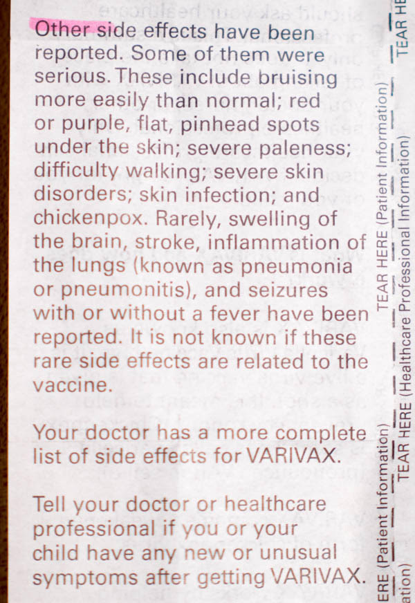 Varivax Vaccine Insert 14 - vacunas preguntas que nunca te permitirán realizar Varivax Vaccine Insert 14 - vacunas preguntas que nunca te permitirán realizar