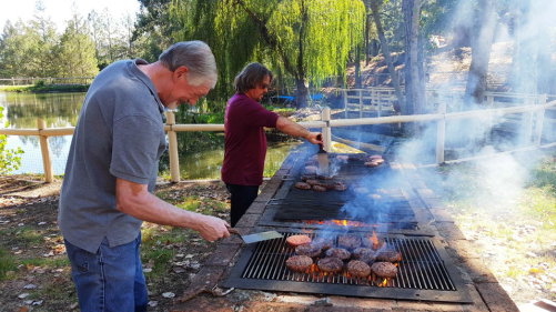 Working the Grill