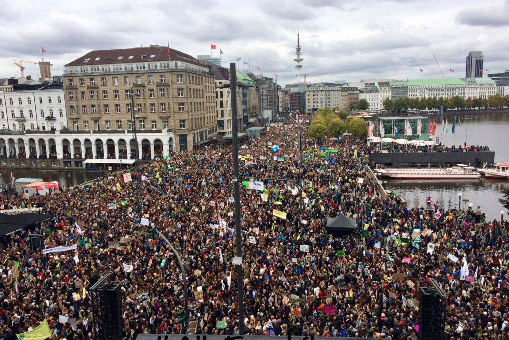 Millions march for climate action in Hamburg, Germany