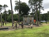 Female Marines go through one of the obstacles in the so-called confidence course at Parris Island Recruit Depot, S.C., on May 27, 2020, that is designed to make them face their fears and gain confidence. In ways big and small, the virus is affecting training at the Marine Corps&#39; Parris Island Recruit Depot and across the military. (AP Photo/Lolita Baldor) **FILE**