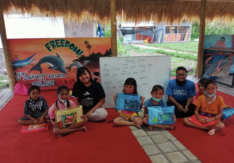 At the Umah Lumba Education Center, people of all ages can learn about the importance of marine conservation