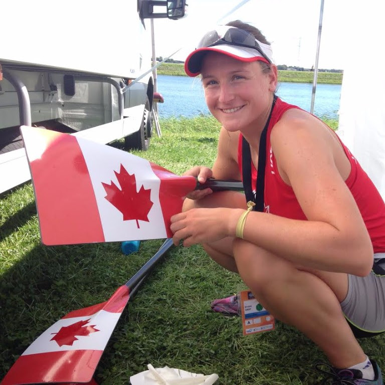 Emma Gray - oar decal ceremony