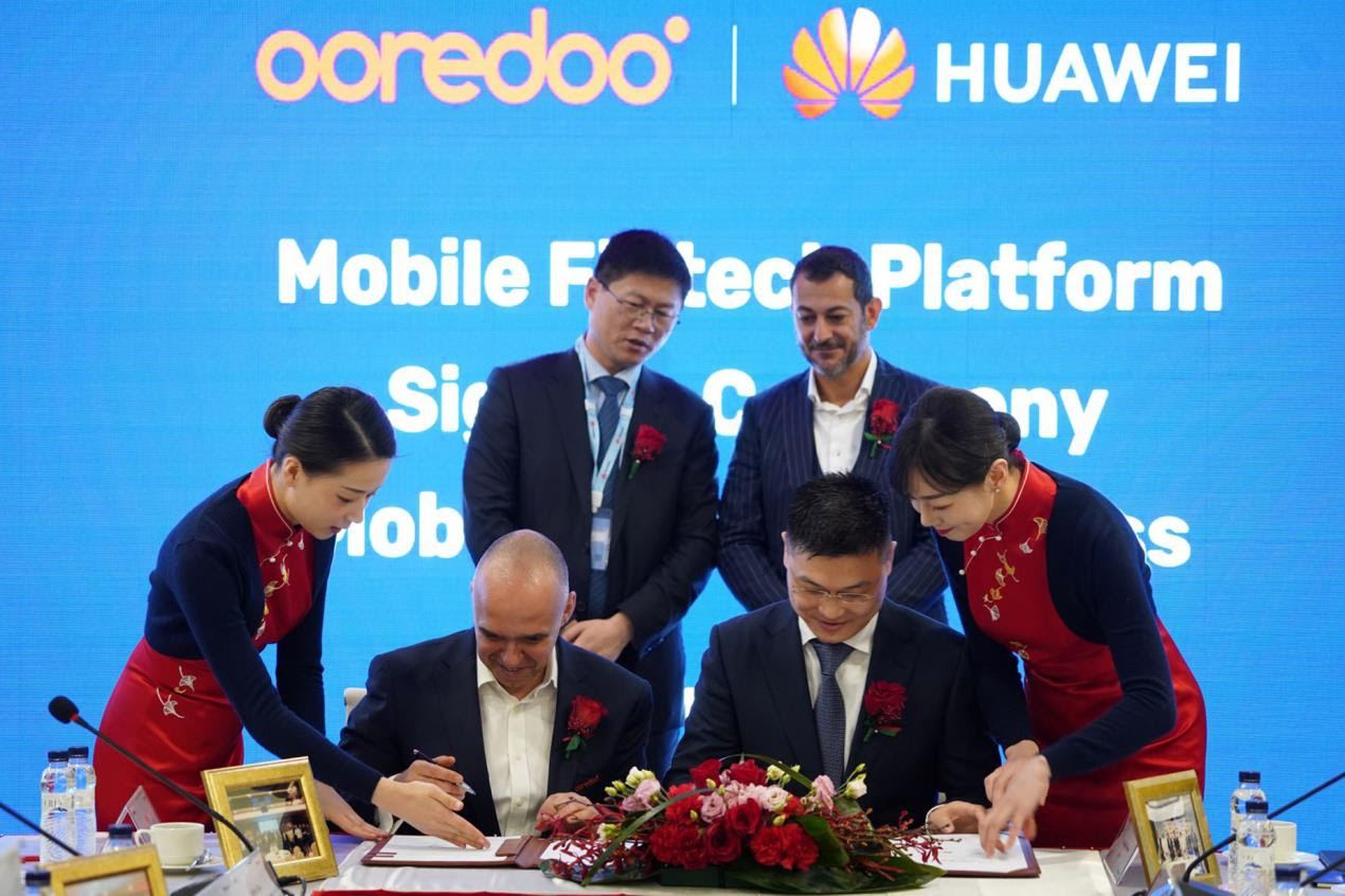 Ooredoo x Huawei Fintech signing