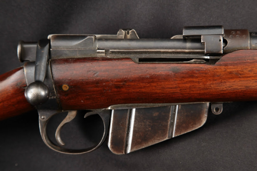 B.S.A. Co. BSA Enfield SHT LE I***, Rare SMLE Mk I, Volley Sights, Non-Import, Blue 25” - Sporterized Bolt Action Rifle, MFD 1907 C&R - Picture 5 B.S.A. Co. BSA Enfield SHT LE I***, Rare SMLE Mk I, Volley Sights, Non-Import, Blue 25” - Sporterized Bolt Action Rifle, MFD 1907 C&R - Picture 5