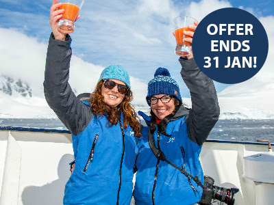 ANTARCTICA - PARTNERS FLY FREE!