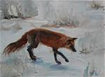 Fox in the snow - Posted on Sunday, January 4, 2015 by H.F. Wallen