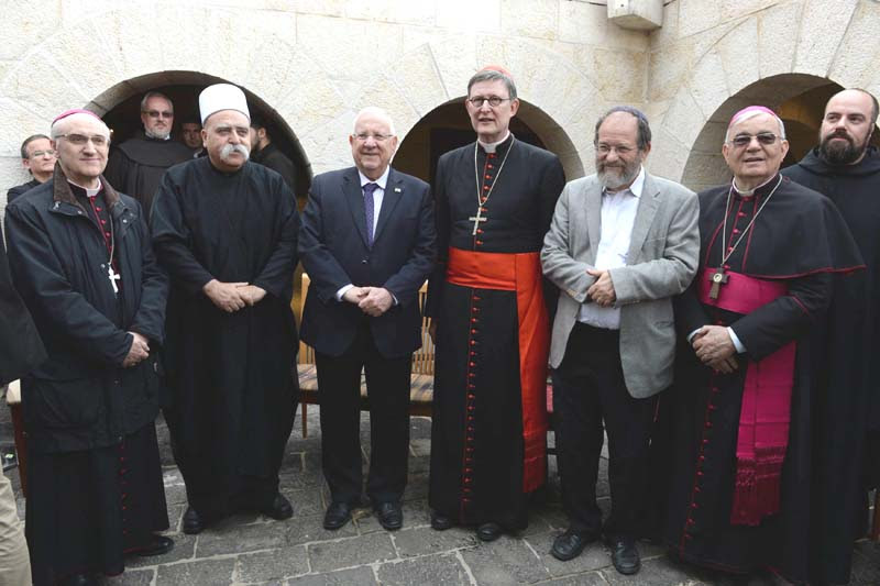 President Rivlin in Tabgha with religious dignitaries – no Muslim