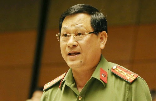 Đại tá Nguyễn Hữu Cầu, Giám đốc Công an tỉnh Nghệ An. Ảnh: Trung tâm báo chí Quốc hội 