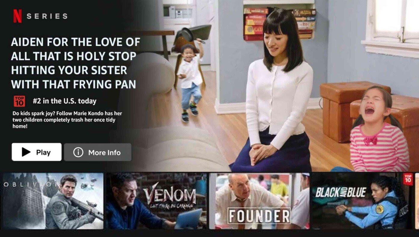 Marie Kondo Launches New Parenting Show 'Aiden For The Love Of All That Is Holy Stop Hitting Your Sister With That Frying Pan'