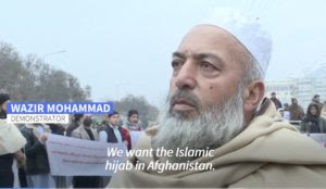 Afghanistan: 300 Muslim men protest, chanting ‘We want Sharia’ and ‘we want the hijab, even if we die for it’