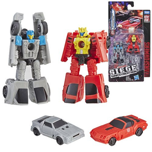 Image of Transformers Generations War for Cybertron: Siege Micromasters Autobot Race Car Patrol Roadhandler and Swindler