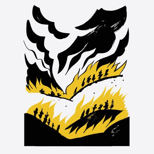 An illustration of wildfire