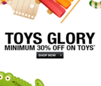 Upto 70% off on toys (minimum 30% off)