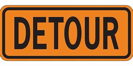 Image result for detour sign clip art