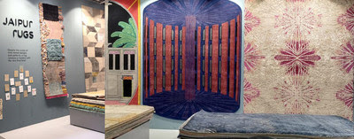  glimpse of Jaipur Rugs Exhibit at Dubai Design Week 2021.