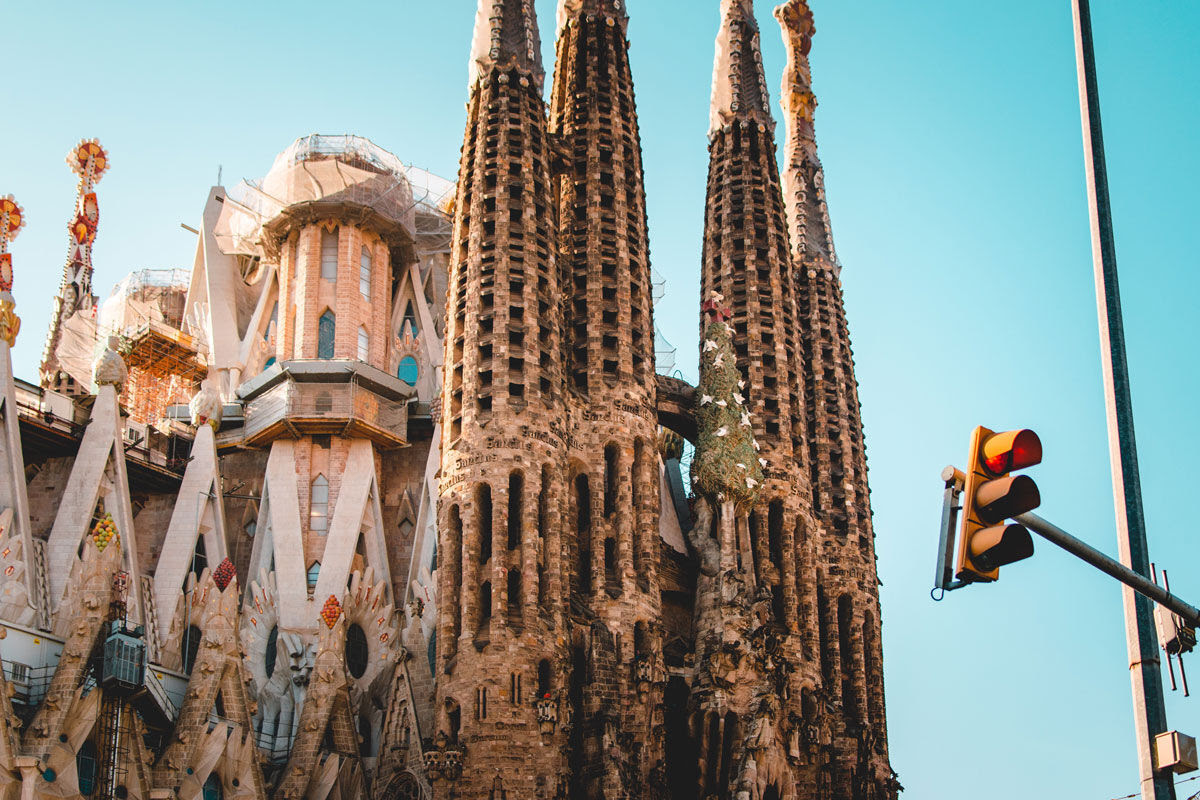 Exterior view of La Sagrada Familia, Barcelona. Photo by Danil Sorokin. Courtesy of Danil Sorokin.