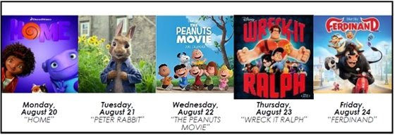 FREE Summer Week Long Movies!