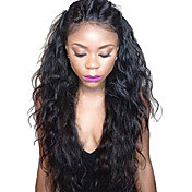 Lace Front Human Hair Wigs Natural Wave G...