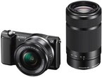 Sony ILCE-5000Y with SELP1650 & SEL55210 Lens DSLR Camera
