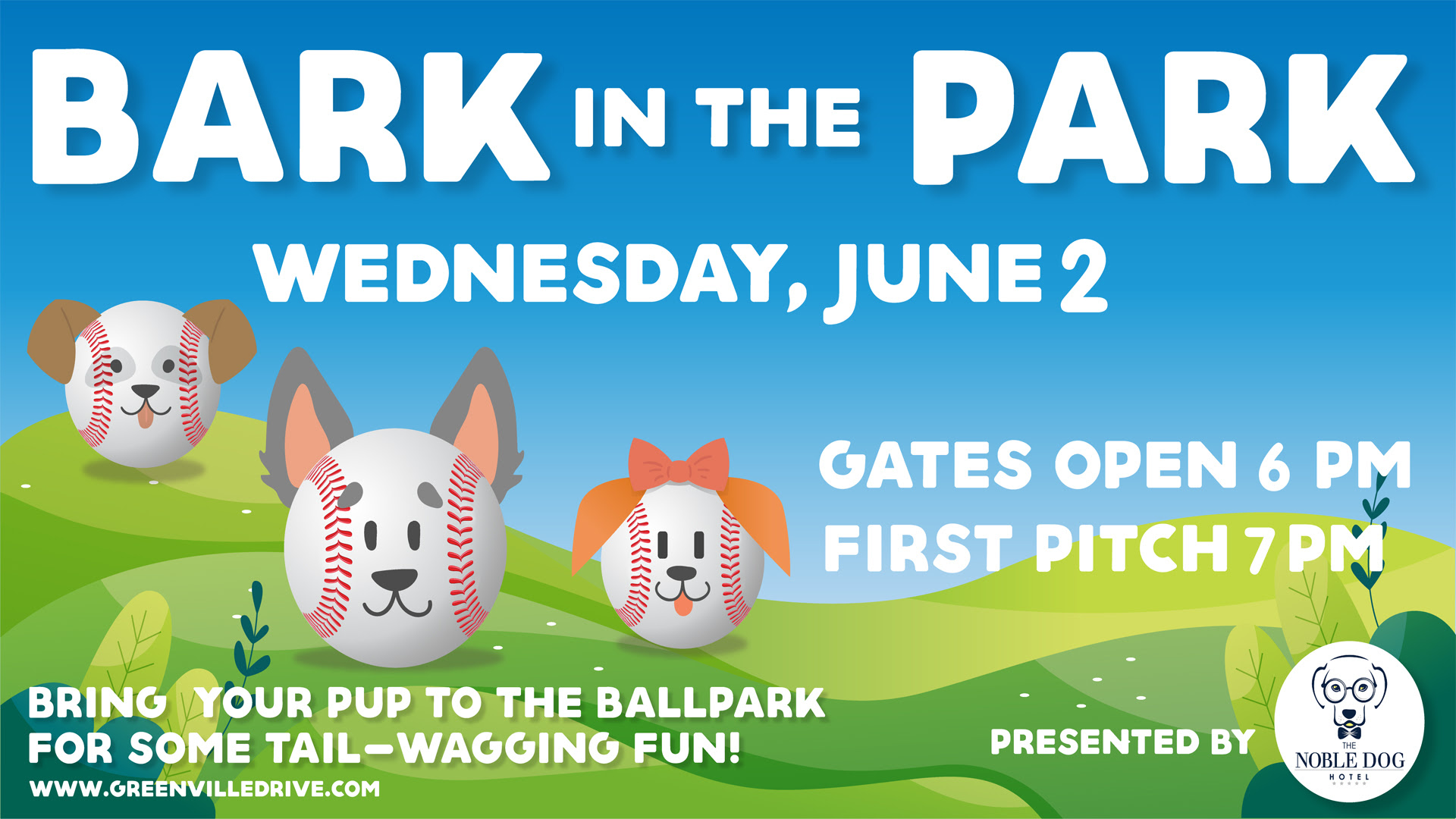 Bark in the Park at Fluor Field on Saturday, April 20th