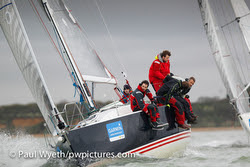 J/109 sailing Hamble, England