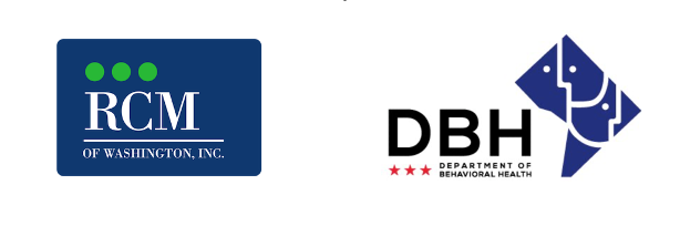RCM of Washington and the DC Department of Behavior Health Logos