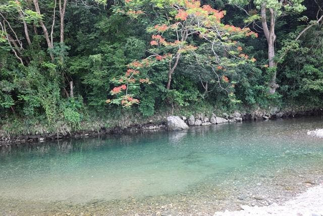 De El Tablazo pasamos a Mucha Agua, en la comunidad llamada igual, al extremo oeste de la montaña, pero primero hay que descender, retornar al centro del pueblo de Cambita Garabitos y tomar a la derecha del ayuntamiento.