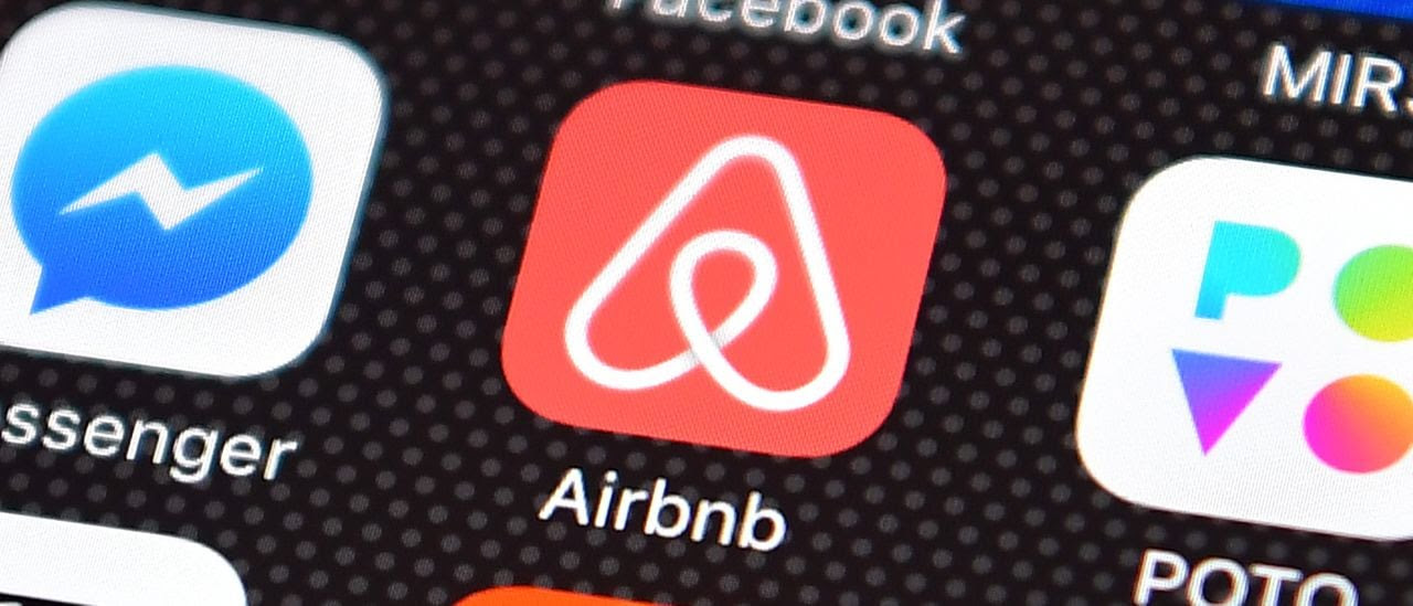 Airbnb app on a smart phone