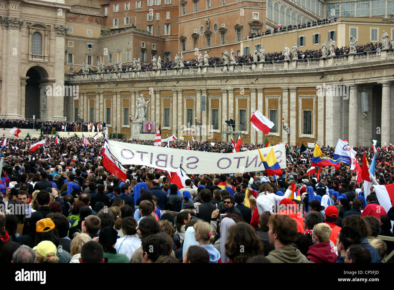 Pope John Paul Ii Funeral Stock Photos & Pope John Paul Ii Funeral ...