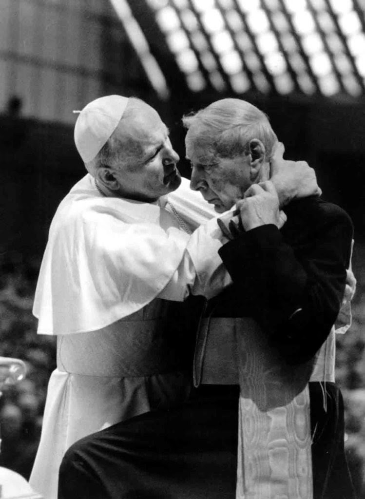 Image result for pictures of John Paul II and Cardinal Stefan Wyszynski