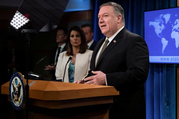 “We are prepared to exercise all of our diplomatic options to ensure the arms embargo stays in place at the U.N. Security Council,” Secretary of State Mike Pompeo said in a statement.